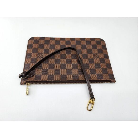 Louis Vuitton Neverfull GM Pochette in Damier Ebene | Like New Condition - Picture 2 of 5